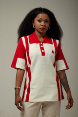 WOMEN'S RED/ WHITE GOLFER