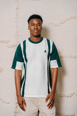 MEN'S GREEN/ WHITE SWEATER