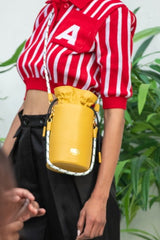 WOMEN'S STRIPED RED GOLFER