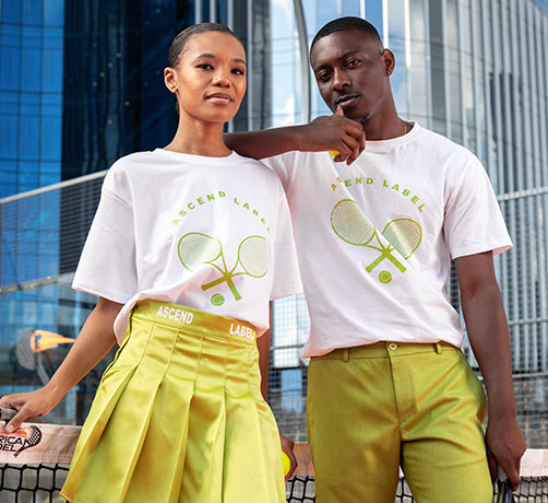 Ascend Label premium mega menu t-shirts