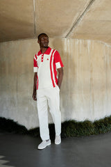 MEN'S RED/ WHITE GOLFER