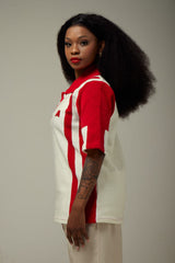 WOMEN'S RED/ WHITE GOLFER