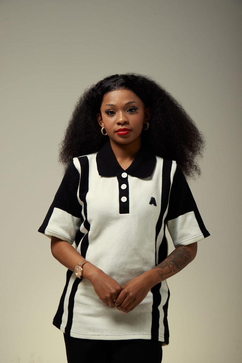 WOMEN'S BLACK/ WHITE GOLFER