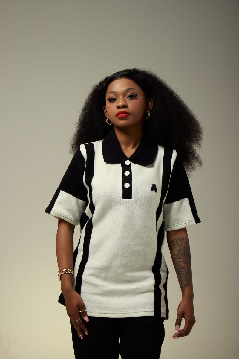 WOMEN'S BLACK/ WHITE GOLFER