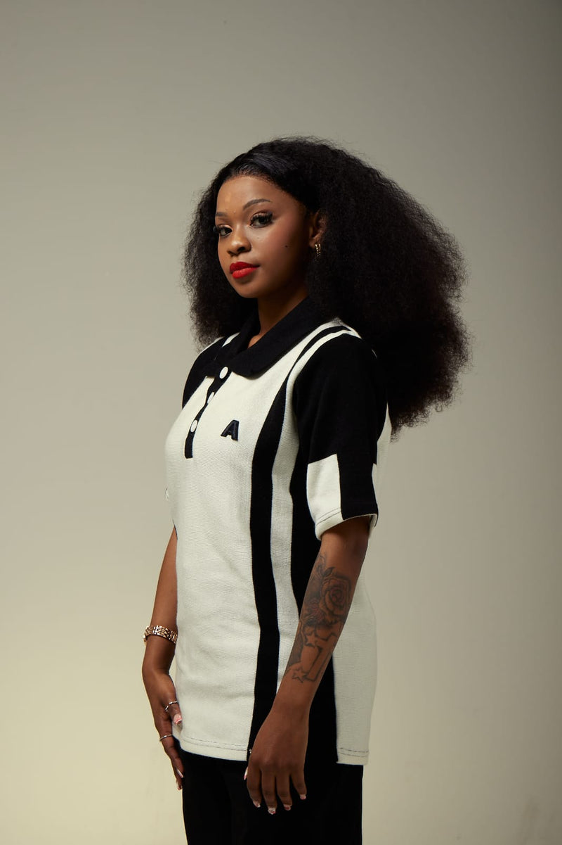 WOMEN'S BLACK/ WHITE GOLFER