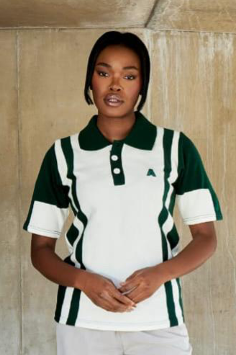 WOMEN'S GREEN/ WHITE GOLFER