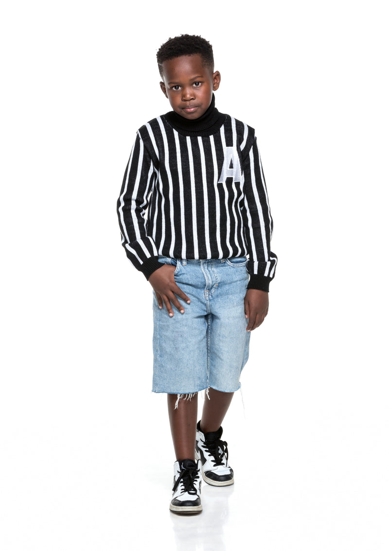 Kids Black Turtleneck